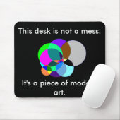 Dieser Schreibtisch ist moderne Kunst mousepad (Mit Mouse)