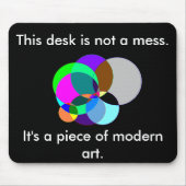 Dieser Schreibtisch ist moderne Kunst mousepad (Vorne)