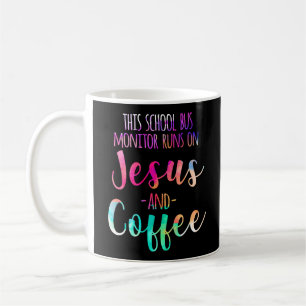 Dieser Schulbusmonitor läuft auf Jesus & Kaffee Kaffeetasse