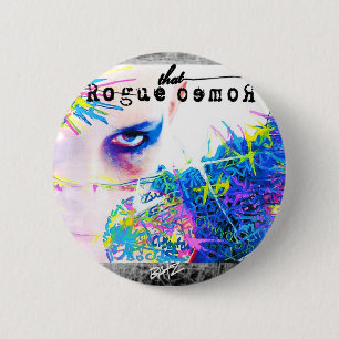 Dieser Schurken- Romeo-Stadt-Knopf Button