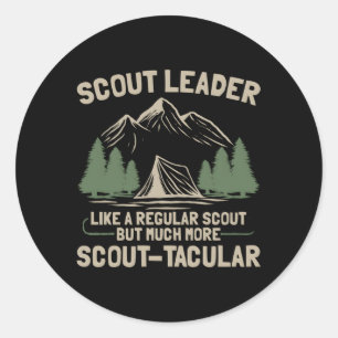 Dieser Scout-Leader ist Scout-Tacular Scout Leader Runder Aufkleber