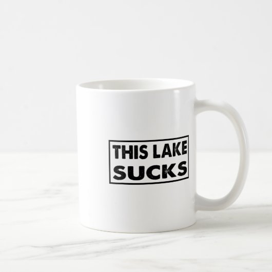 Dieser See saugt lustiges Fischen Kaffeetasse (Rechts)