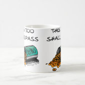 Dieser Shuttleservice soll Funny Mug passieren Kaffeetasse (Mittel)