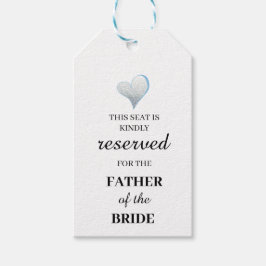 Dieser Sitzplatz ist freundlich dem Vater des Geschenkanhänger