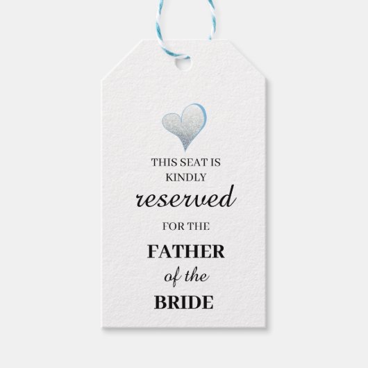 Dieser Sitzplatz ist freundlich dem Vater des Geschenkanhänger (Vorderseite)