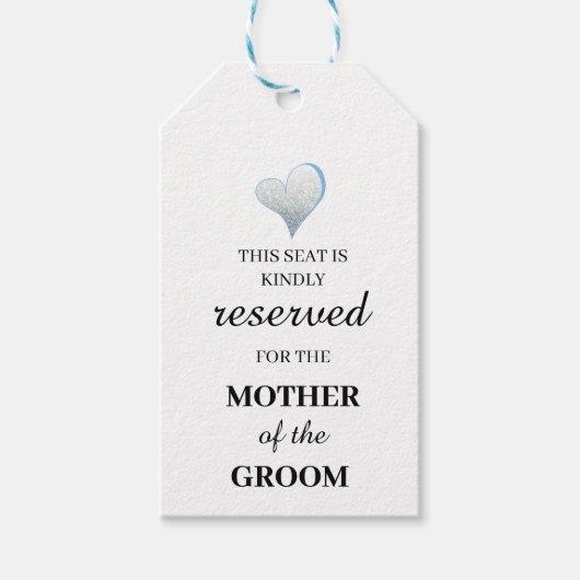 Dieser Sitzplatz ist freundlich der Mutter der Geschenkanhänger (Vorderseite)