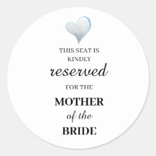 Dieser Sitzplatz ist freundlich der Mutter der Runder Aufkleber