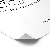 Dieser Sitzplatz ist für - Personalisiert Poster (Ecke)