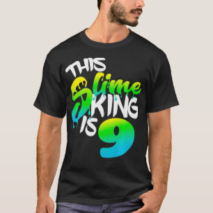 Dieser Slime King ist eine 9-köpfige Geburtstagsp T-Shirt