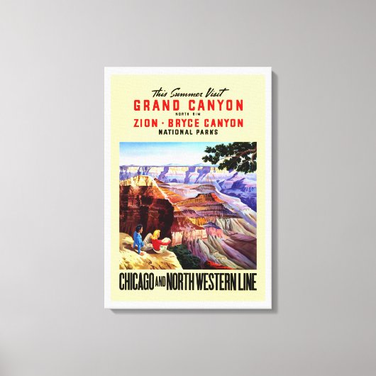 Dieser Sommer Besuch Grand Canyon Leinwanddruck (Vorderseite)