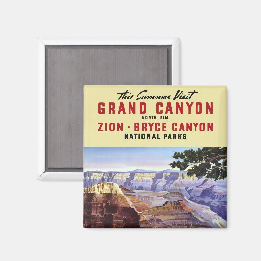 Dieser Sommer Besuch Grand Canyon Magnet (Vorderseite/Rückseite)