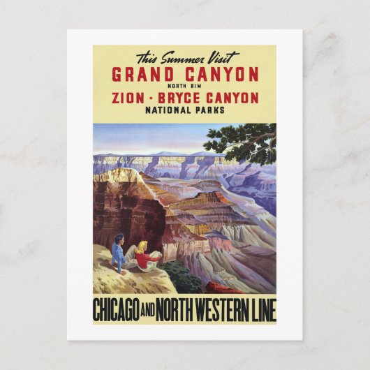 Dieser Sommer Besuch Grand Canyon Postkarte (Vorderseite)