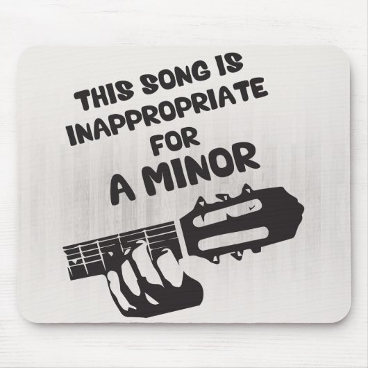 Dieser Song ist für einen Minderjährigen ungeeigne Mousepad (Vorne)