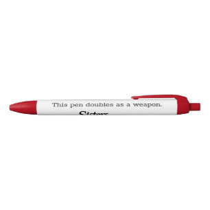 Dieser Stift dient als Waffe