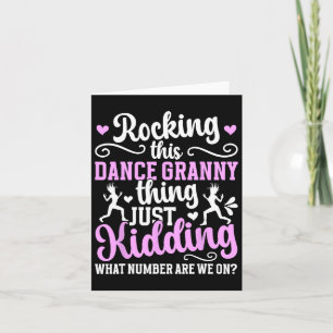 Dieser Tanz Granny Dance Oma eines Tänzers Karte