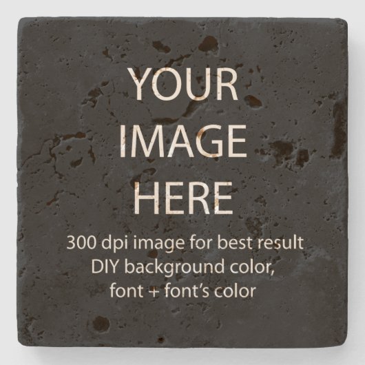 Dieser Tavertinstein-Untersetzer Steinuntersetzer (Vorderseite)