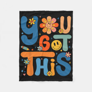 Dieser Testtag Groovy Motivierend Teacher S Fleecedecke