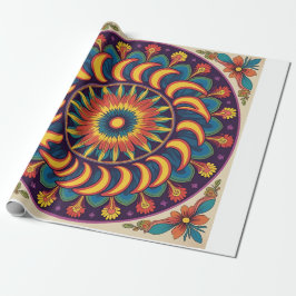 Dieser Titel verwendet Schlüsselwörter (Retro 70er Geschenkpapier