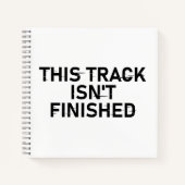 Dieser Track ist noch nicht fertig - Glitch Text D Notizblock (Vorderseite)