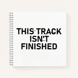 Dieser Track ist noch nicht fertig - Glitch Text D Notizblock