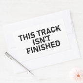 Dieser Track ist noch nicht fertig - Glitch Text D Rechteckiger Aufkleber (Umschlag)