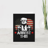 Dieser Trump Middle Fingers Pro Trump 2024 (auf de Karte (Vorderseite)