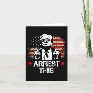 Dieser Trump Middle Fingers Pro Trump 2024 (auf de Karte