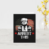 Dieser Trump Middle Fingers Pro Trump 2024 (auf de Karte (Gelbe Blume)