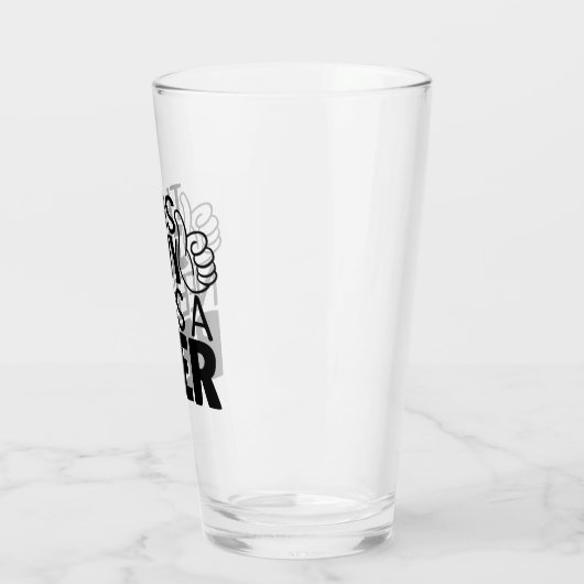 Dieser Typ braucht Bier Glas (Links)