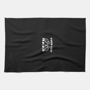 dieser Typ braucht ein Bier Geschirrtuch