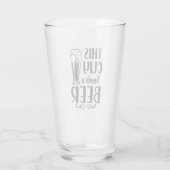 Dieser Typ braucht ein Bier! Glas (Rückseite)