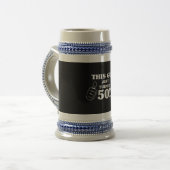 Dieser Typ drehte gerade 50! Bierglas (Vorderseite Links)