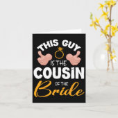 Dieser Typ ist der Cousin der Hochzeit des Brautga Karte (Gelbe Blume)