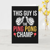 Dieser Typ ist der Pingpong-Champ Karte (Gelbe Blume)