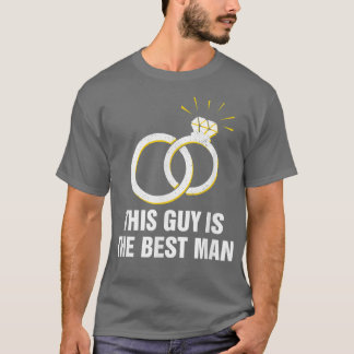 Dieser Typ ist der Trauzeuge Bridesman Bachelor Gr T-Shirt