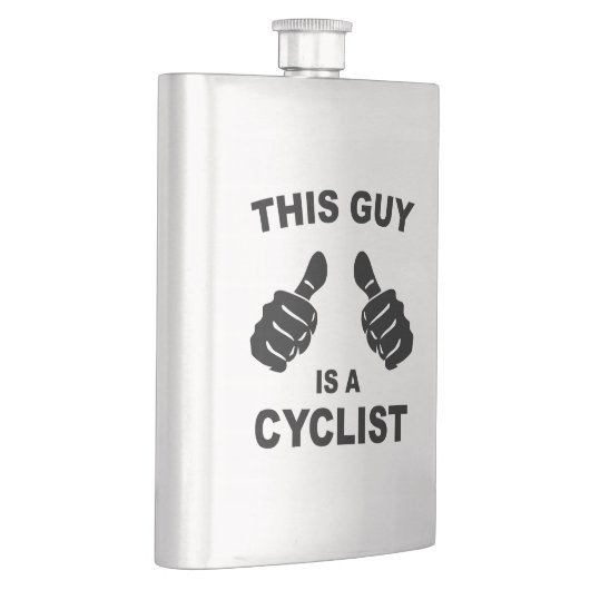 Dieser Typ ist ein Radfahrer Flachmann (Rechts)