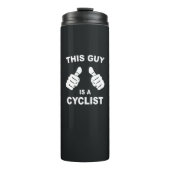 Dieser Typ ist ein Radfahrer Thermosbecher (Vorderseite)