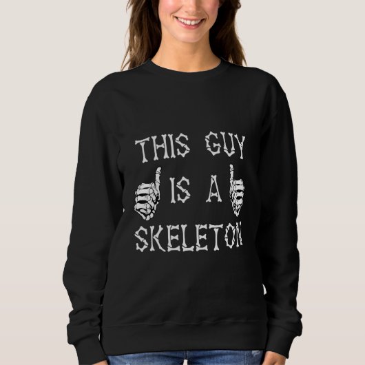 Dieser Typ ist ein Skelettband, das Weihnachten fü Sweatshirt (Vorderseite)