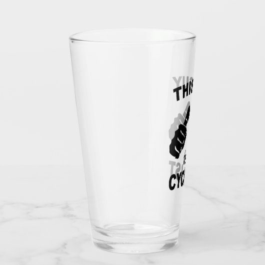 Dieser Typ ist ein Zyklist Glas (Rechts)