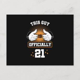 Dieser Typ ist offiziell 21 Phantastischen sonnige Feiertagspostkarte