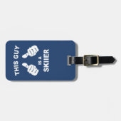 Dieser Typ ist Skifahrer Gepäckanhänger (Vorderseite horizontal)