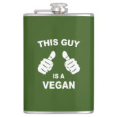 Dieser Typ ist Vegan Flachmann (Vorderseite)