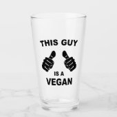 Dieser Typ ist Vegan Glas (Vorderseite)