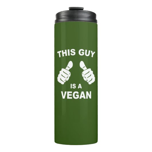 Dieser Typ ist Vegan Thermosbecher (Vorderseite)