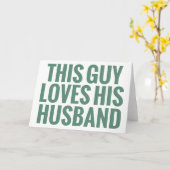 Dieser Typ Liebe sein Ehemann Karte (Gelbe Blume)