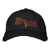 Dieser Typ-Liebe-Speck Bestickte Kappe (Vorderseite)