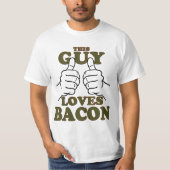 Dieser Typ Lieben BACON T-Shirt (Vorderseite)