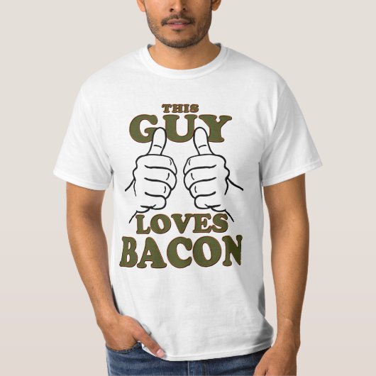 Dieser Typ Lieben BACON T-Shirt (Vorderseite)