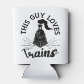 Dieser Typ Lieben Bahn Lover Funny Train Dosenkühler (Rückseite)