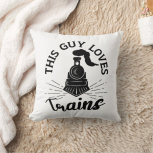 Dieser Typ Lieben Bahn Lover Funny Train Kissen